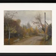 Die Straße bei Mogenstrup Zeeland, Herbst - 1888