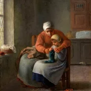Die Strickstunde – 1860