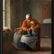 Die Strickstunde – 1860