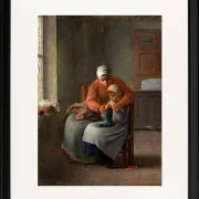Die Strickstunde – 1860
