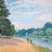 Die Themse mit Hampton Church – 1874