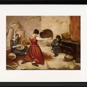 Die Weizensiebe, Skizze – 1855