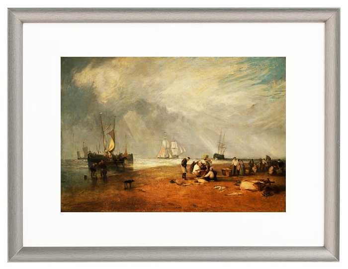 Der Fischmarkt am Hastings Beach – 1825