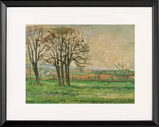 Die kahlen Bäume bei Jas de Bouffan - 1878