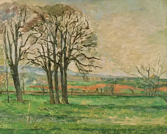 De nøgne træer ved Jas de Bouffan - 1878