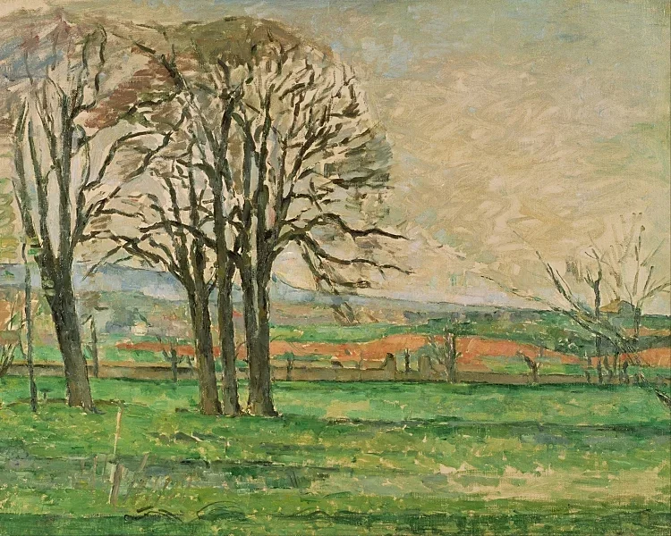 De nøgne træer ved Jas de Bouffan - 1878