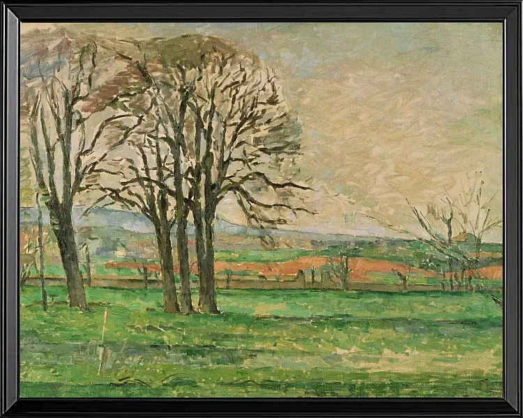 De nøgne træer ved Jas de Bouffan - 1878