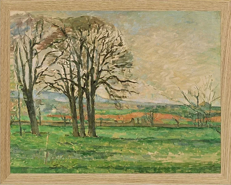 De nøgne træer ved Jas de Bouffan - 1878