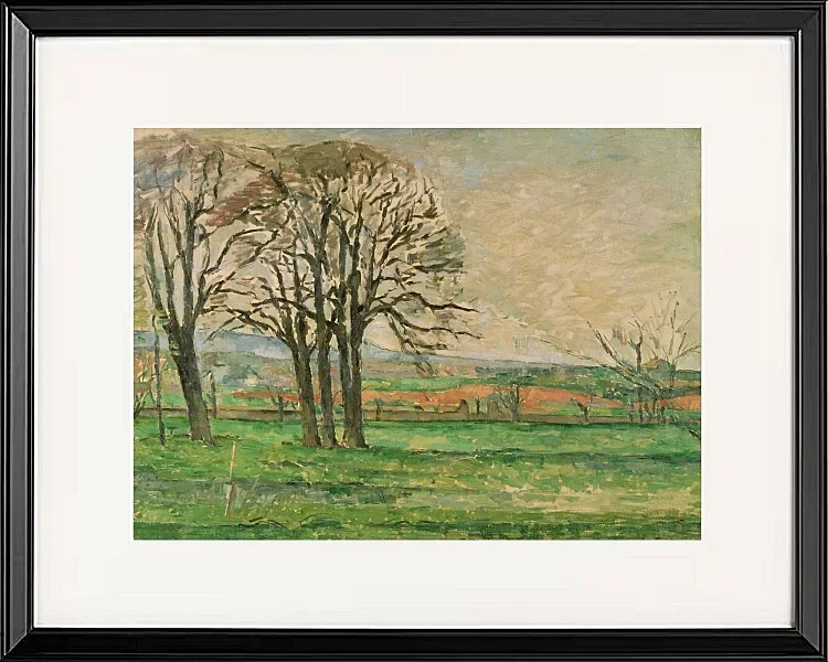 De nøgne træer ved Jas de Bouffan - 1878