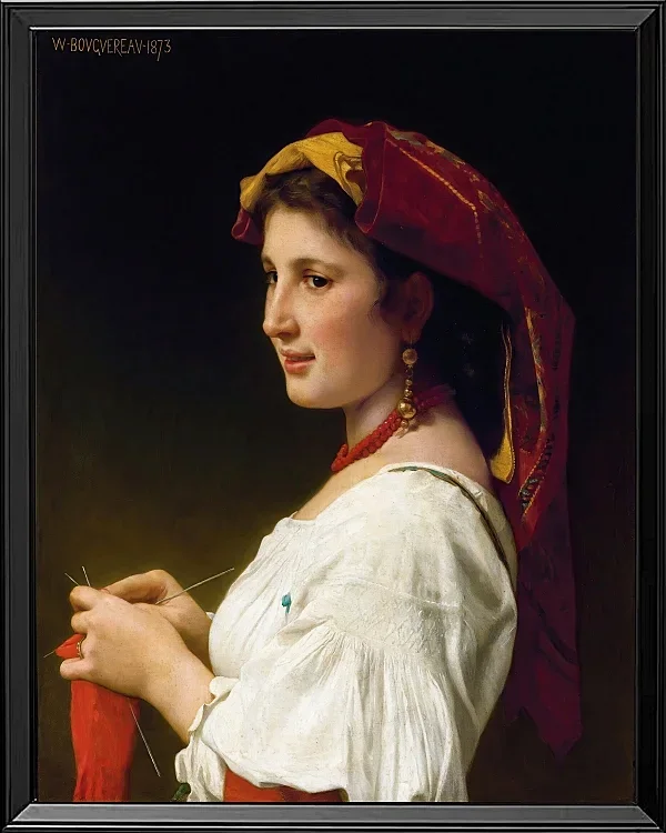 Die kleine Strickerin – 1881