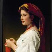 Die kleine Strickerin – 1881