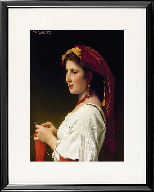 Die kleine Strickerin – 1881