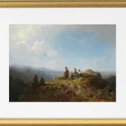 Dirndel auf der Alm - 1852