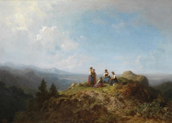 Dirndls on the Alm - 1852