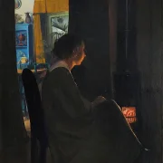 Dämmerung. Die Frau des Künstlers - 1898