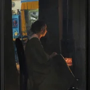 Dämmerung. Die Frau des Künstlers - 1898