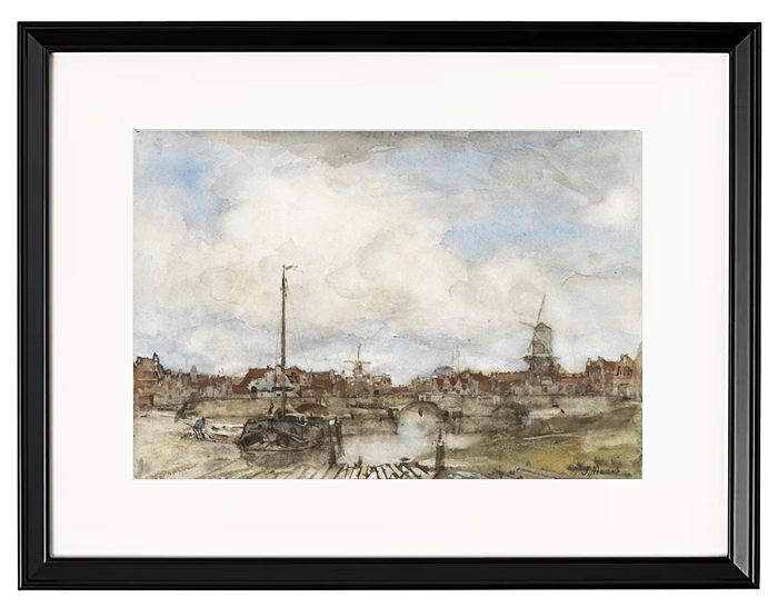 Ansicht einer Stadt - 1847