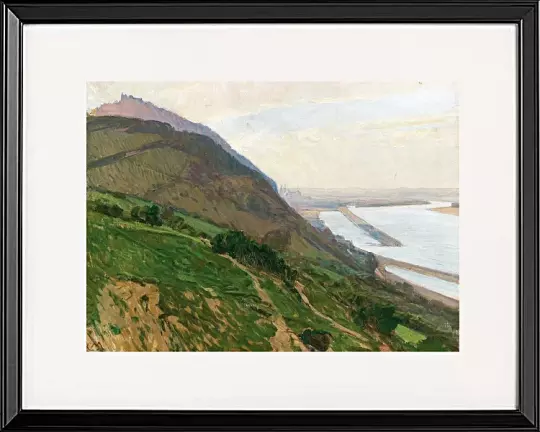 Donaublick mit Leopoldsberg und Klosterneuburg - 1915