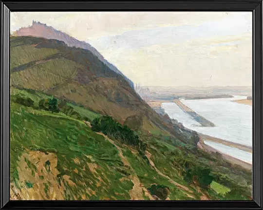 Donaublick mit Leopoldsberg und Klosterneuburg - 1915