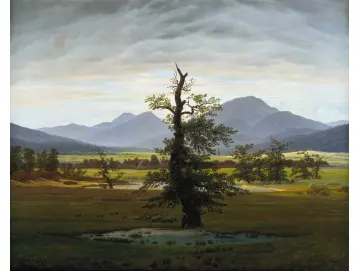 Dorflandschaft im Morgenlicht - 1822