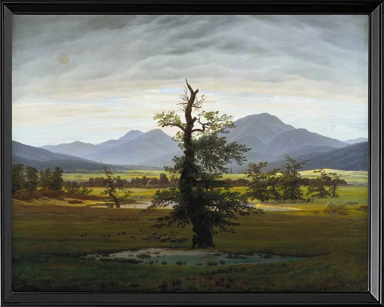 Dorflandschaft im Morgenlicht - 1822