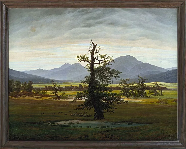 Dorflandschaft im Morgenlicht - 1822