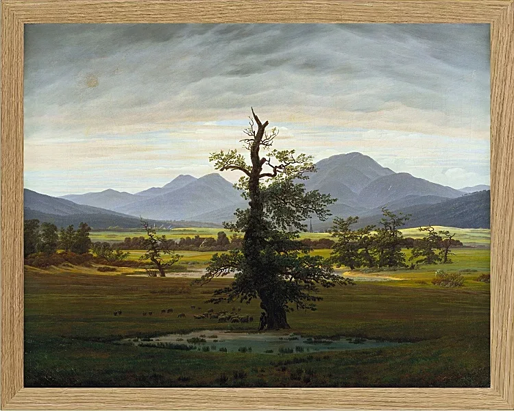 Dorflandschaft im Morgenlicht - 1822