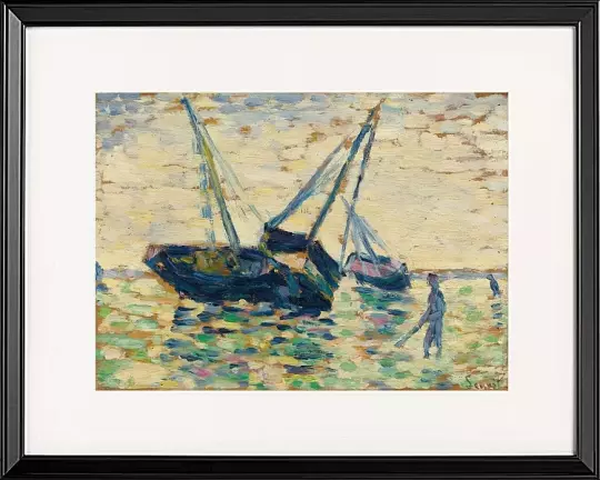 Drei Boote und ein Matrose - 1885