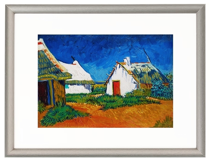Three white cottages in Saintes-Maries - 1888