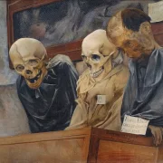 Drei Schädel aus dem Convento dei Cappucini in Palermo - 1894