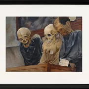 Drei Schädel aus dem Convento dei Cappucini in Palermo - 1894