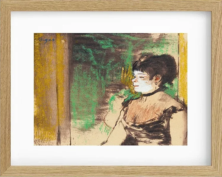 Edgar Degas - Café-Konzertsänger 1875 | Giclée Kunstdruck gerahmt
