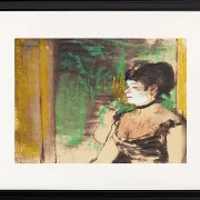 Edgar Degas - Café-Konzertsänger 1875 | Giclée Kunstdruck gerahmt