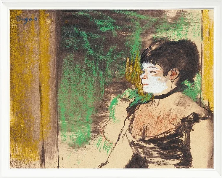 Edgar Degas - Café-Konzertsänger 1875 | Giclée Kunstdruck gerahmt