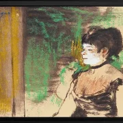 Edgar Degas - Café-Konzertsänger 1875 | Giclée Kunstdruck gerahmt