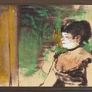 Edgar Degas - Café-Konzertsänger 1875 | Giclée Kunstdruck gerahmt