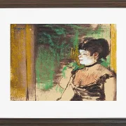 Edgar Degas - Café-Konzertsänger 1875 | Giclée Kunstdruck gerahmt