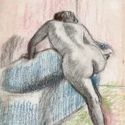 Edgar Degas - Das Bad 1892 | Giclée Kunstdruck gerahmt