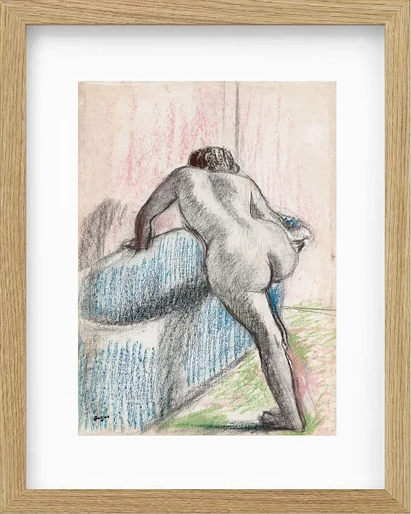 Edgar Degas - Das Bad 1892 | Giclée Kunstdruck gerahmt