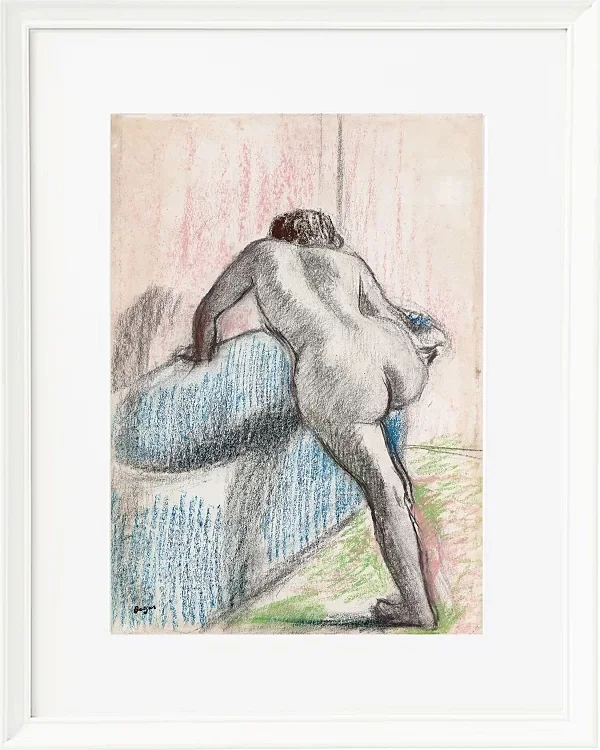 Edgar Degas - Das Bad 1892 | Giclée Kunstdruck gerahmt