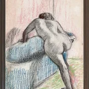 Edgar Degas - Das Bad 1892 | Giclée Kunstdruck gerahmt