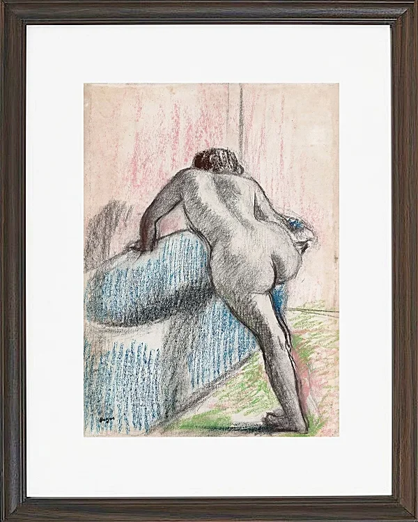 Edgar Degas - Das Bad 1892 | Giclée Kunstdruck gerahmt