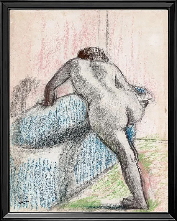 Edgar Degas - Das Bad 1892 | Giclée Kunstdruck gerahmt
