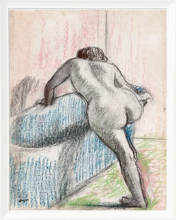 Edgar Degas - Das Bad 1892 | Giclée Kunstdruck gerahmt