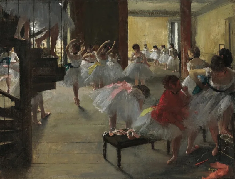 Edgar Degas - Der Tanzkurs 1873 | Giclée Kunstdruck gerahmt