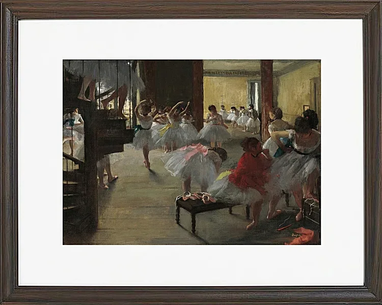 Edgar Degas - Der Tanzkurs 1873 | Giclée Kunstdruck gerahmt