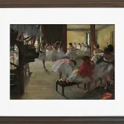 Edgar Degas - Der Tanzkurs 1873 | Giclée Kunstdruck gerahmt