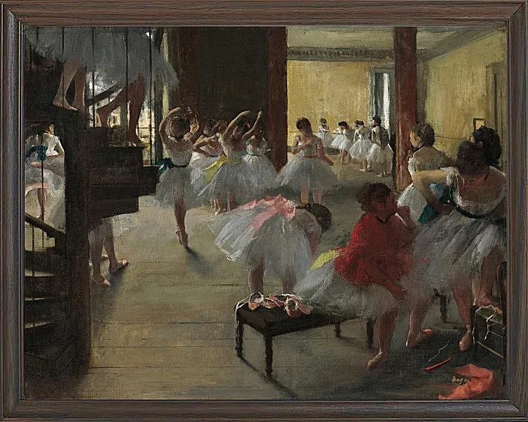 Edgar Degas - Der Tanzkurs 1873 | Giclée Kunstdruck gerahmt