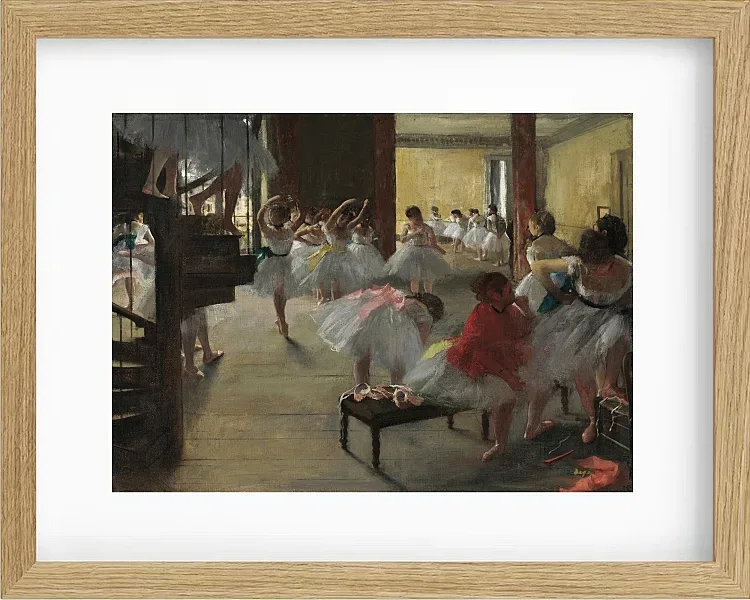 Edgar Degas - Der Tanzkurs 1873 | Giclée Kunstdruck gerahmt