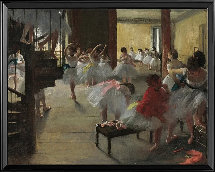 Edgar Degas - Der Tanzkurs 1873 | Giclée Kunstdruck gerahmt